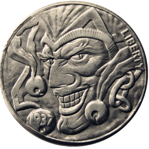 Hobo Nickel US 1937-D 3-Legged Buffalo Cent Nickel Rare Creative Funny Copy Coin Type 20