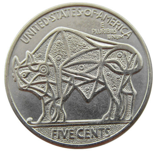 Hobo Nickel US 1937-D 3-Legged Buffalo Cent Nickel Rare Creative Funny Copy Coin Type 43