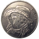 Hobo Nickel US 1937-D 3-Legged Buffalo Cent Nickel Rare Creative Funny Copy Coin Type 05