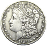 US 1884 Morgan Dollar Silver Plated Copy Coin