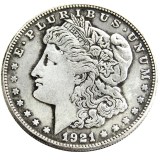 US 1921 Morgan Dollar Silver Plated Copy Coin