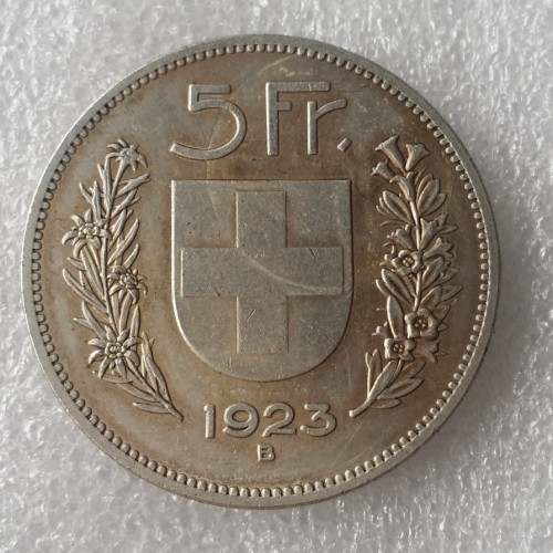 1923 Switzerland (Confederation) 5Francs（5Franken）Copy Coin(37mm)