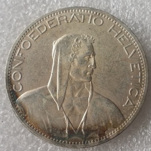 1925 Switzerland (Confederation) 5Francs（5Franken）Copy Coin(37mm)