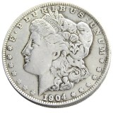US 1904O Morgan Dollar Silver Plated Copy Coin