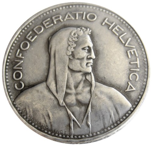 1948 Switzerland (Confederation) 5Francs（5Franken）Copy Coin(31.45mm)