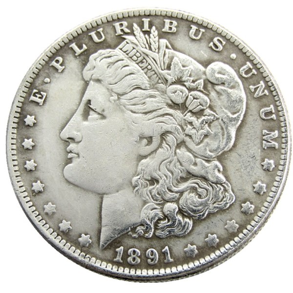 US 1891O Morgan Dollar Silver Plated Copy Coin