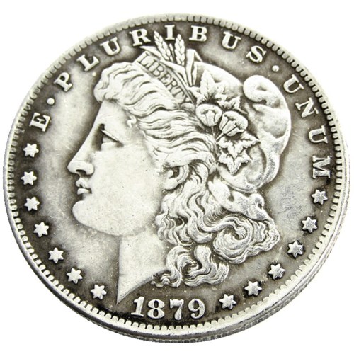 US 1879CC Morgan Dollar Silver Plated Copy Coin