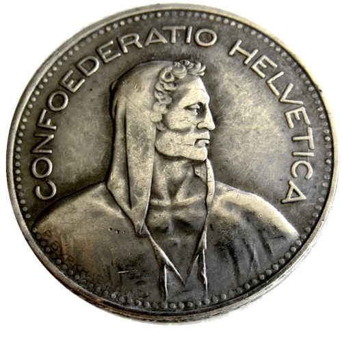 1950 Switzerland (Confederation) 5Francs（5Franken）Copy Coin(31.45mm)