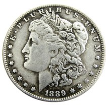 US 1889S Morgan Dollar Silver Plated Copy Coin