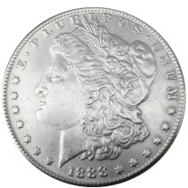 90% Silver US 1888O Morgan Dollar Silver Copy Coin