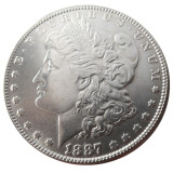 90% Silver US 1887O Morgan Dollar Silver Copy Coin