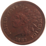 US 1863 Indian Cent 100% Copper Copy Coin