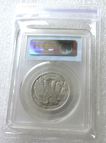 US Coin 1917D MS64+ 50C Walking Liberty Half Dollar Silver Coins Currency Senior Transparent Box