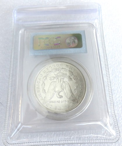 US Coin 1889CC AU50  $1 Morgan Dollar Silver Coins Currency Senior Transparent Box