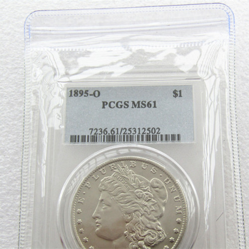 US Coin 1895O MS61  $1 Morgan Dollar Silver Coins Currency Senior Transparent Box