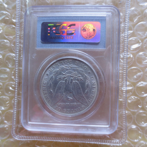 US Coin PCGS 1882S MS65  $1 Morgan Dollar Silver Coins Currency Senior Transparent Box