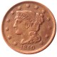 US Coins 1850 Braided Hair Large Cents 100% Copper Coins