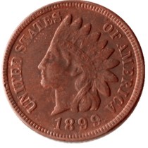 US 1899 Indian Cent 100% Copper Copy Coin US 1899 Indian Cent 100% Copper Copy Coin