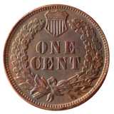 US 1887 Indian Cent 100% Copper Copy Coin