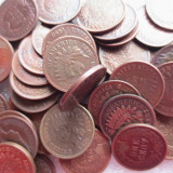 US A Set Of(1859-1910) 54pcs Indian Cent 100% Copper Copy Coin