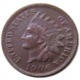 US 1906 Indian Cent 100% Copper Copy Coin