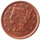 US Coins 1841 Braided Hair Large Cents 100% Copper Coins