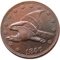 US 1856 New Flying Eagle Cent 100% Copper Copy Coin