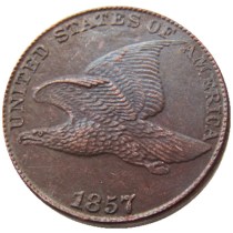 US 1857 Flying Eagle Cent Copy Decorate Coin