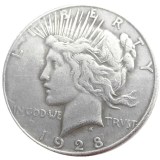 US 1928S Peace Dollar Silver Plated Copy Coin