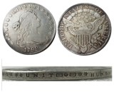 US 1799 Draped Bust Dollar Heraldic Eagle Silver Plated Copy Coins