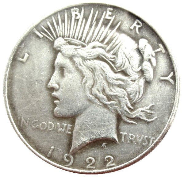 US 1922S Peace Dollar Silver Plated Copy Coin