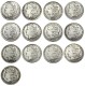 US A Set Of(1878-1893)-CC 13pcs Morgan Dollar Silver Plated Copy Coin