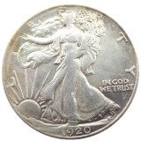 US 1920S Walking Liberty Half Dollar Silver Plated Copy Coins