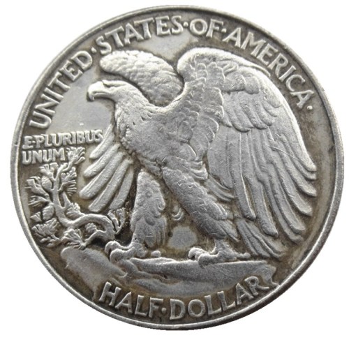 US 1946 Walking Liberty Half Dollar Silver Plated Copy Coins