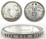 German WW2 Nazi 5 Mark A Set Of(1936-1939ADEFGJ) 24PCS Commemorative Coin Copy