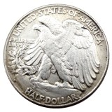 US 1916D Walking Liberty Half Dollar Silver Plated Copy Coins