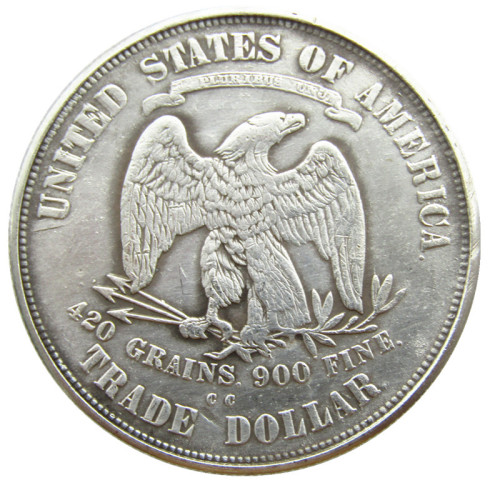 90% Silver US 1873CC Trade Dollar Silver Copy Coin