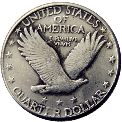 US 1917/8s Standing Liberty Quarter Dollar Silver Plated Copy Coin