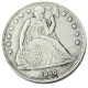 US 1860O Seated Liberty Dollar Silver Plated Copy Coin