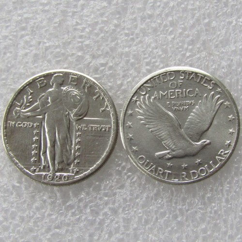 90% Silver US 1920S Standing Liberty Quarter Dollar Copy Coin