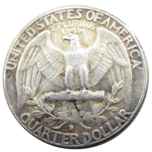 US Coins 1954D Washington Quarter Dollar Silver Plated Copy Coin