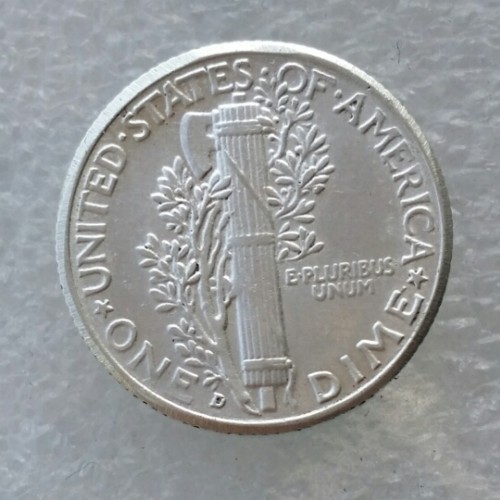 90% Silver US 1916D Mercury Dime Copy Coin