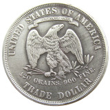 90% Silver US 1875 Trade Dollar Silver Copy Coin