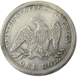 US 1864 Seated Liberty Dollar Silver Plated Copy Coin