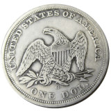 US 1851O Seated Liberty Dollar Silver Plated Copy Coin