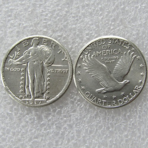 90% Silver US A Set Of(1916-1924)PS 9PCS Standing Liberty Quarter Dollar Copy Coin