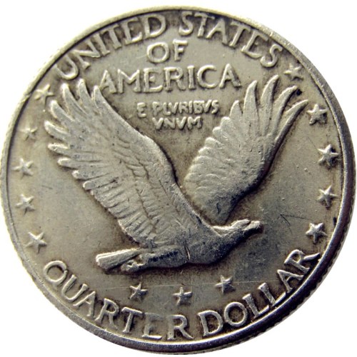 US 1917 Standing Liberty Quarter Dollar Silver Plated Copy Coin