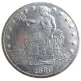 90% Silver US 1880 Trade Dollar Silver Copy Coin