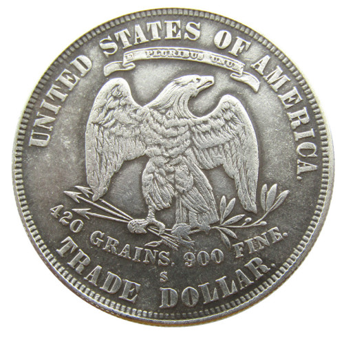 90% Silver US 1878S Trade Dollar Silver Copy Coin