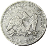 US 1866 Seated Liberty Dollar Silver Plated Copy Coin